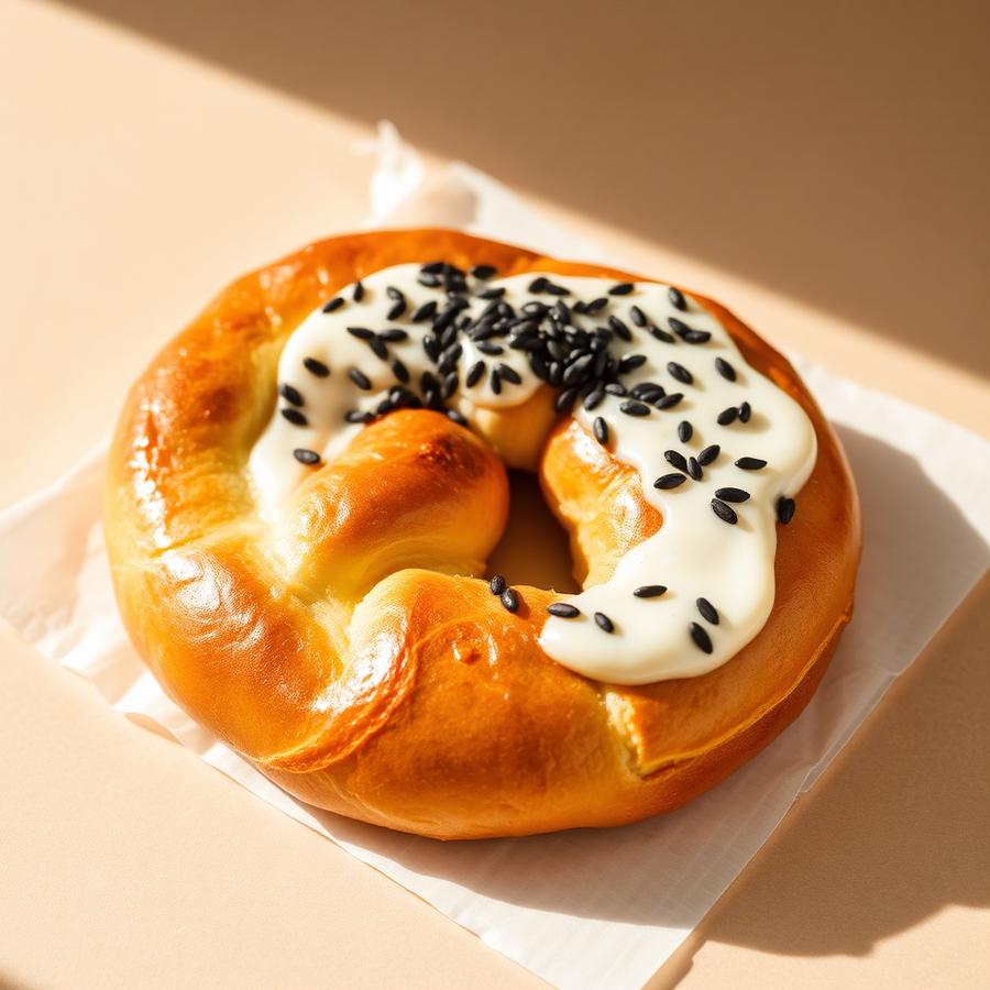 Black Sesame Pretzel